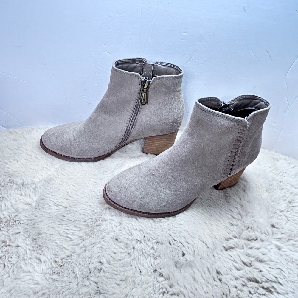 Blondo Waterproof Suede Braided Zip Ankle Boots Women's Size 77 - Picture 3 of 12